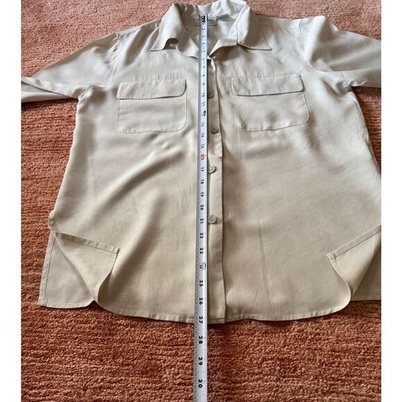 Chico’s CWS 100% Silk Button Front Blouse Size Small - Picture 4 of 7